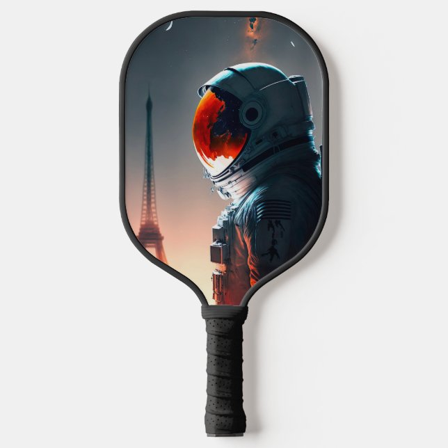 An astronaut in Paris  Pickleball Paddle (Front)
