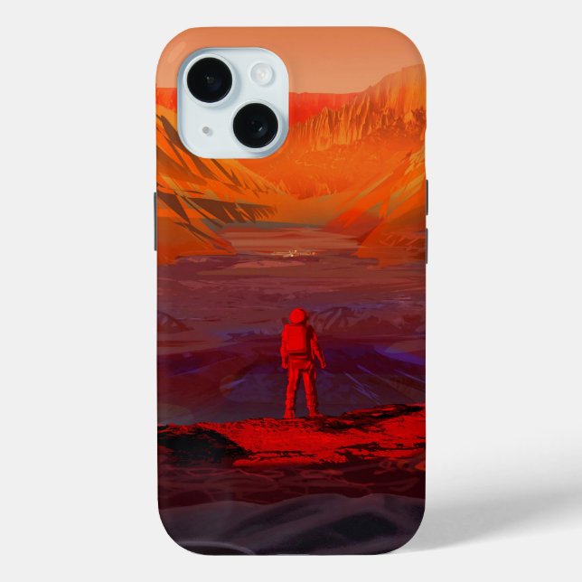 An Astronaut On Mars Case-Mate iPhone Case (Back)