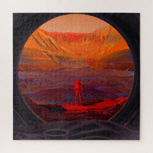 An Astronaut On Mars Jigsaw Puzzle