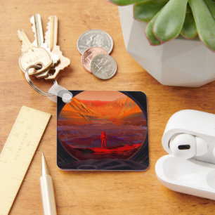An Astronaut On Mars Key Ring