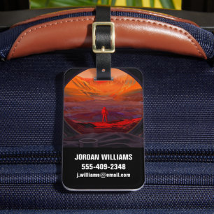 An Astronaut On Mars Luggage Tag