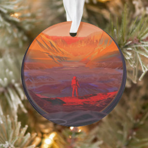 An Astronaut On Mars Ornament