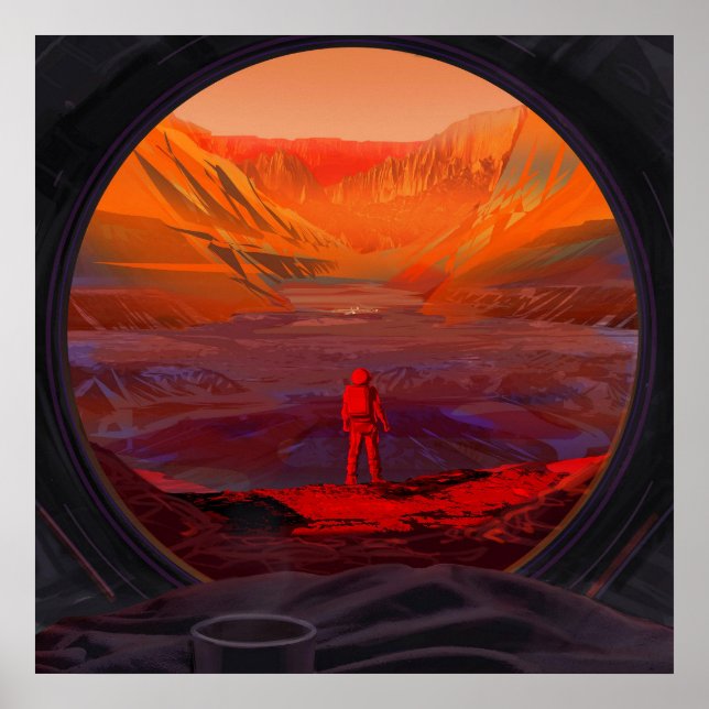An Astronaut On Mars Poster (Front)