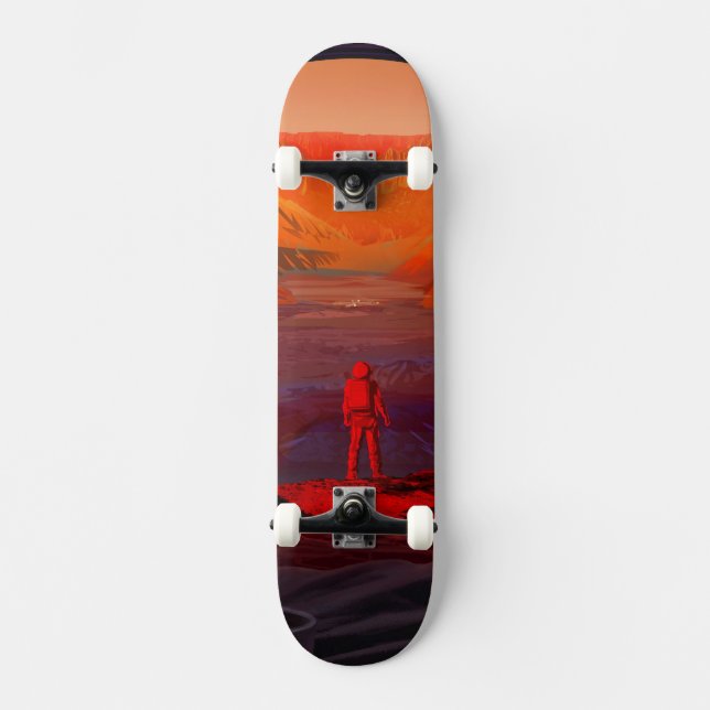 An Astronaut On Mars Skateboard (Front)