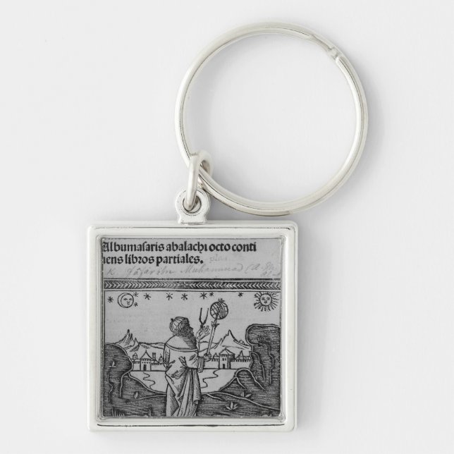 An Astronomer stargazing Key Ring (Front)