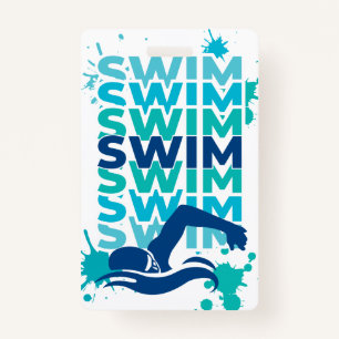 An Athlete's Prayer Swim Bag Tag Badge ID Badge