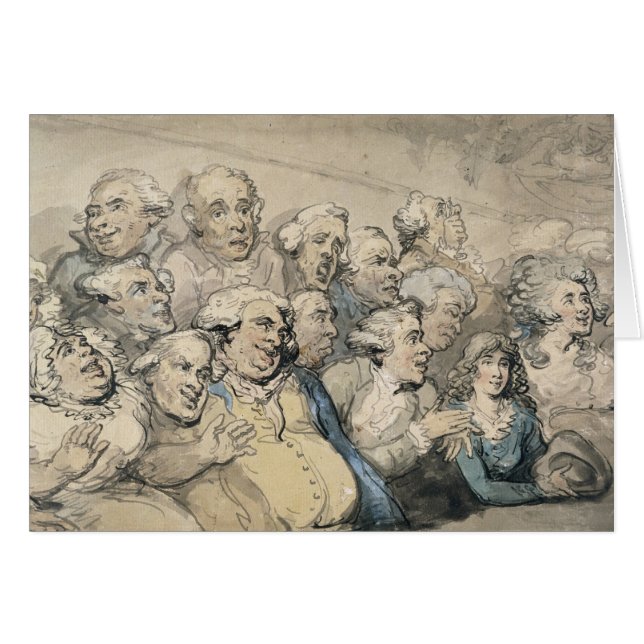 An Audience at Drury Lane Theatre (pen & ink and w (Front Horizontal)