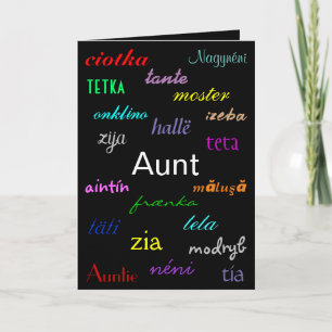 "An Aunt's Birthday"  Card
