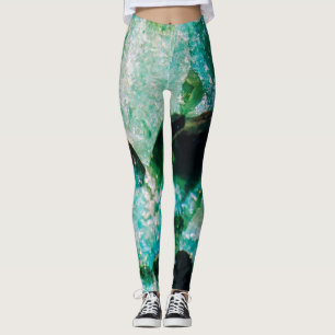 An Aura of Emeralds Leggings