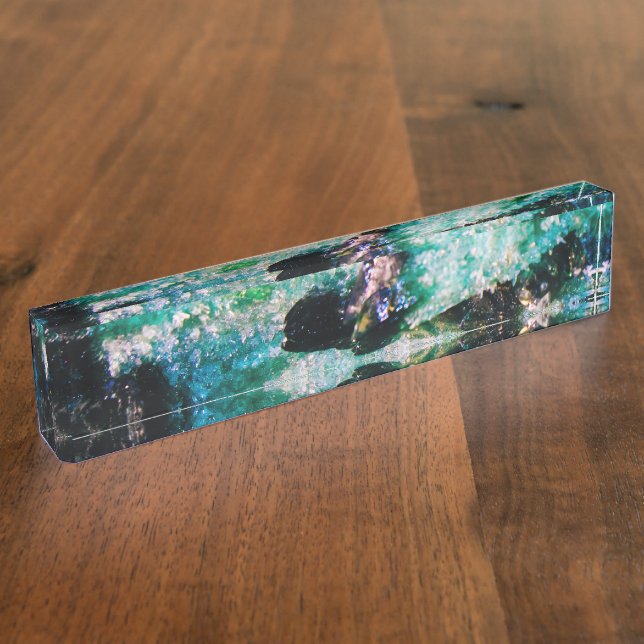 An Aura of Emeralds Nameplate (Side)