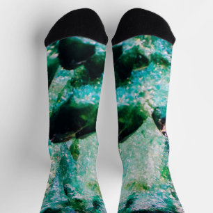 An Aura of Emeralds Socks