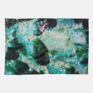 An Aura of Emeralds Tea Towel