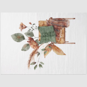 An Autumn Animal and Floral Series Design 13 Tissue Paper