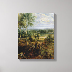 An Autumn Landscape with a view of Het Steen Canvas Print