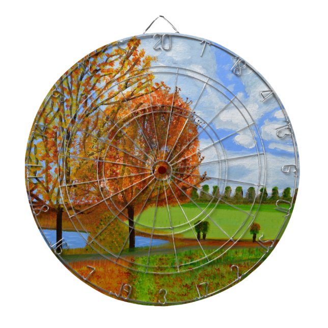 An Autumn Walk Dartboard (Front)