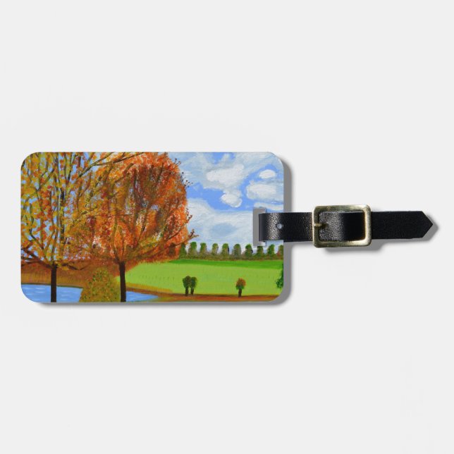 An Autumn Walk Luggage Tag (Front Horizontal)