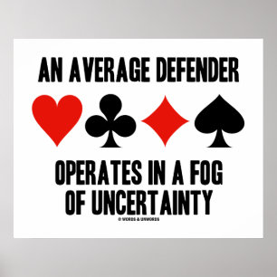 An Average Defender Operates Fog Uncertainty Poster