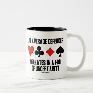 An Average Defender Operates Fog Uncertainty Two-Tone Coffee Mug