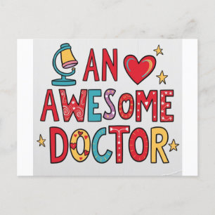 An awesome doctor. Thank you gift  Postcard