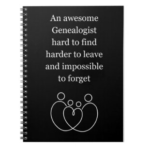 An Awesome Genealogist hard to find Notebook
