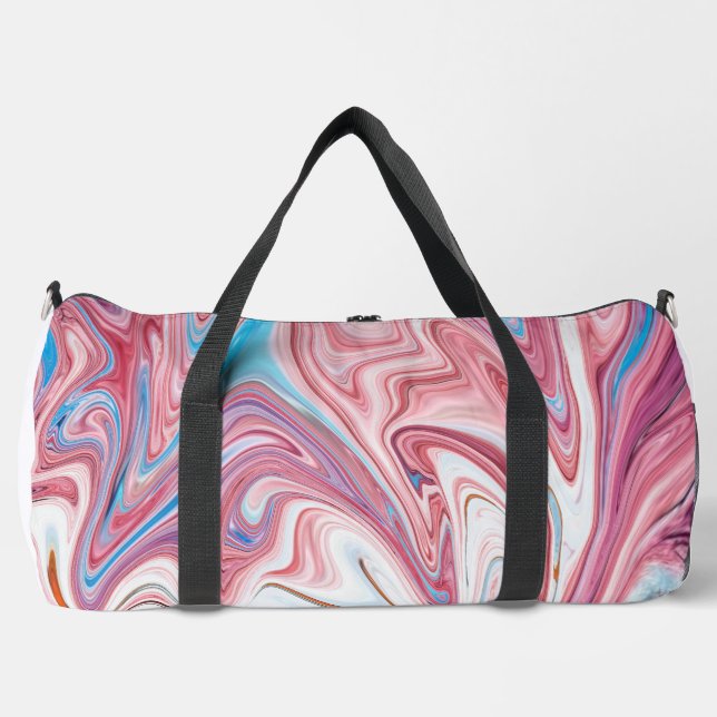 An awesome liquified texture  duffle bag (Front)