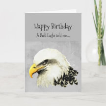 An Bald Eagle Personality Birthday Fun Bird