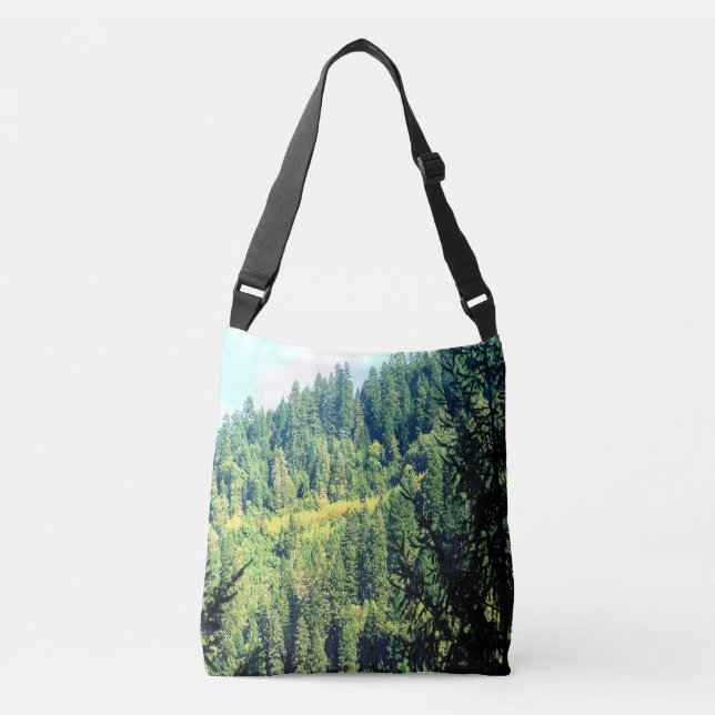An Eagle in the trees..... Crossbody Bag (Front)