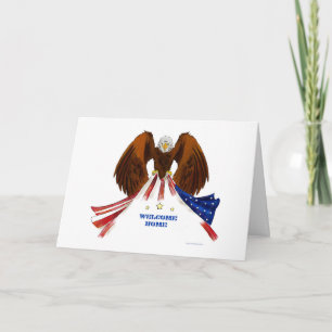 An Eagle Welcome Home Veteran Patriotic Card
