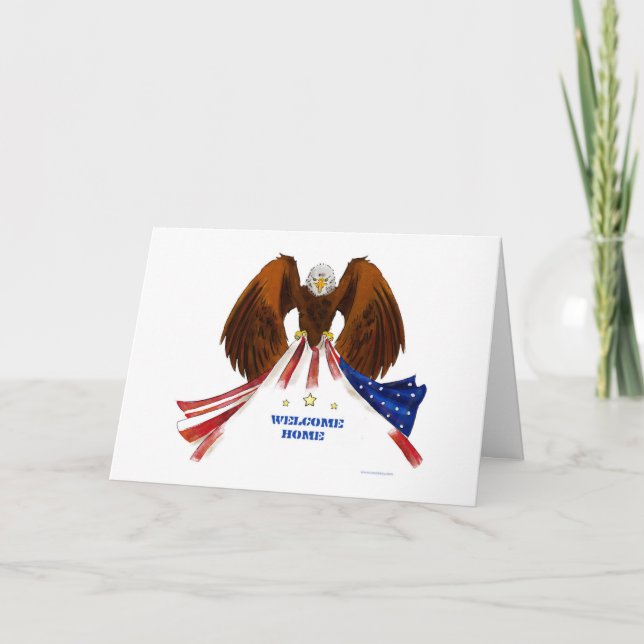 An Eagle Welcome Home Veteran Patriotic Card (Front)