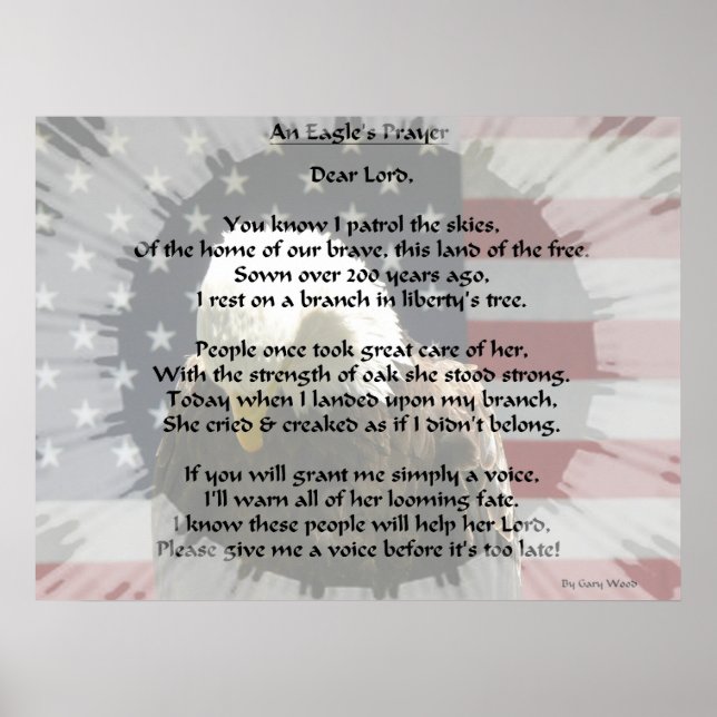 An Eagle's Prayer EZ Read Poster (Front)