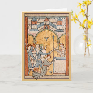 An Early Martyrdom of St. Thomas Becket in Art Card