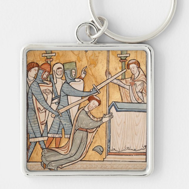 An Early Martyrdom of St. Thomas Becket in Art Key Ring (Front)