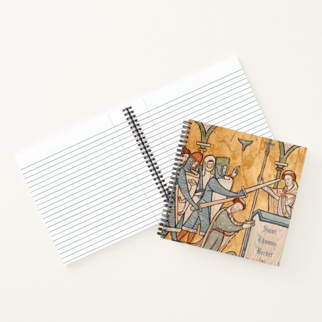 An Early Martyrdom of St. Thomas Becket in Art Notebook (Inside)