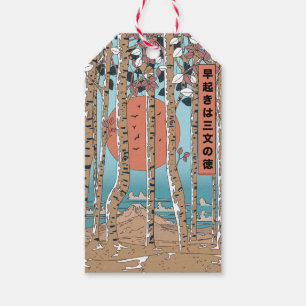 An early riser gains three measures of luck gift tags