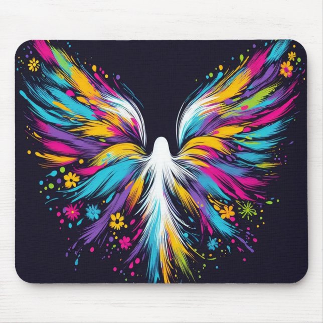 An Easter Angel on a Desktop/Laptop Computer Mouse Mat (Front)