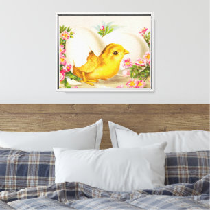 "An Easter Offering" Vintage VIctorian Card, 1884 Canvas Print