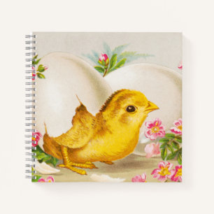 "An Easter Offering" Vintage VIctorian Card, 1884 Notebook