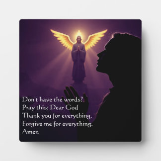 An Easy Prayer Plaque