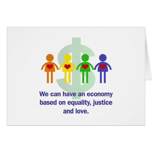 An Economy Based on Equality, Justice and Love (Front Horizontal)
