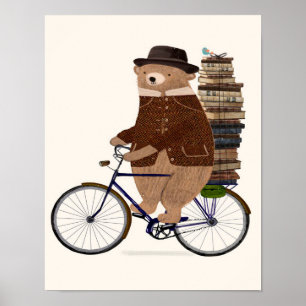 an educated bear poster