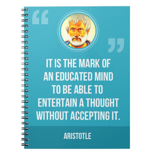 An Educated Mind Quote Notebook (Front)