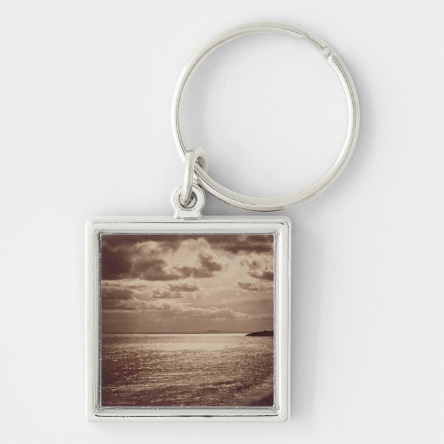 An Effect of the Sun, Normandy c.1857 (sepia photo Key Ring (Front)
