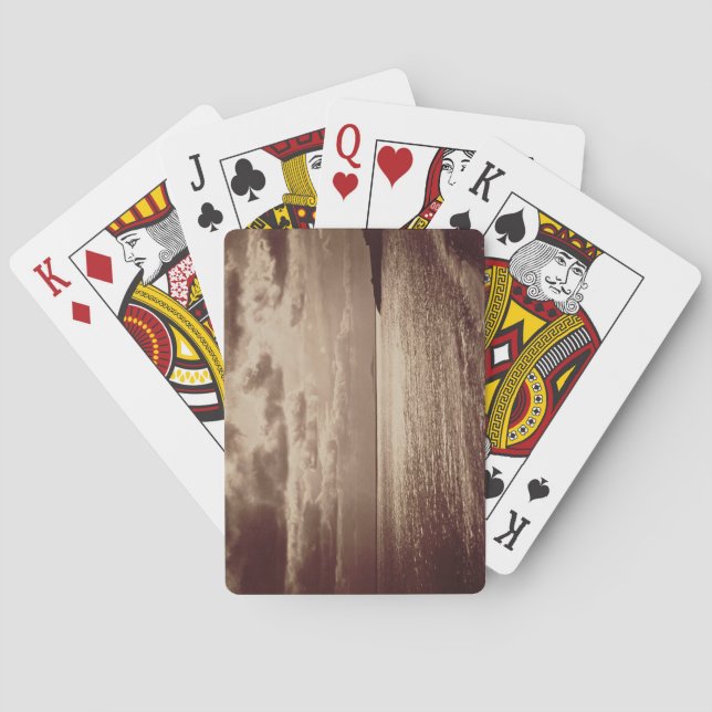 An Effect of the Sun, Normandy c.1857 (sepia photo Playing Cards (Back)