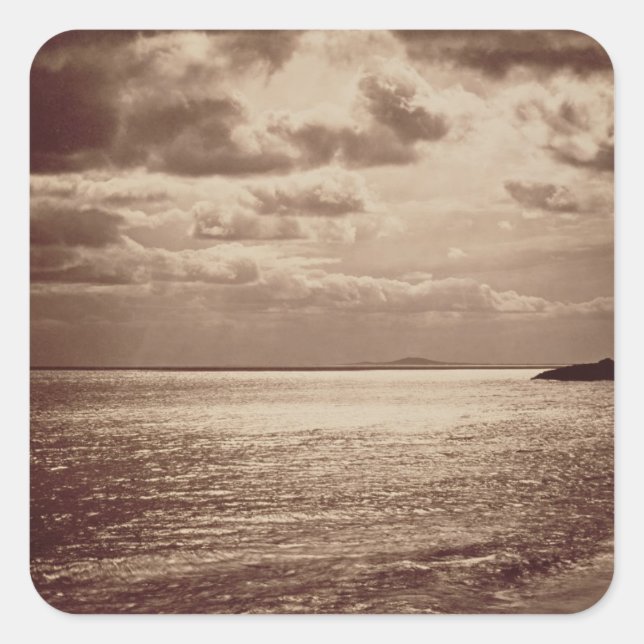 An Effect of the Sun, Normandy c.1857 (sepia photo Square Sticker (Front)