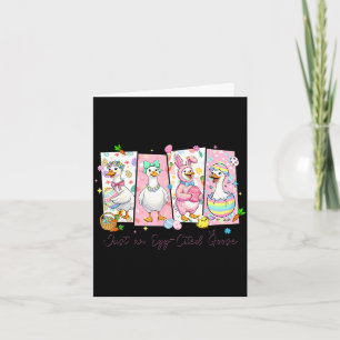 An egg cited goose funny for kids girl women easte card