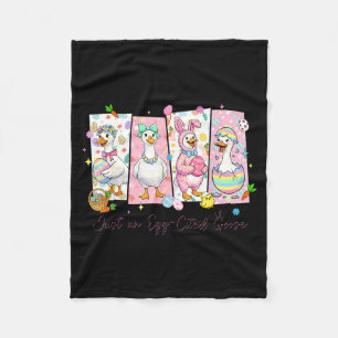 An egg cited goose funny for kids girl women fleece blanket