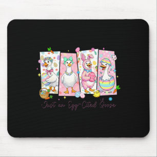 An egg cited goose funny for kids girl women mouse mat