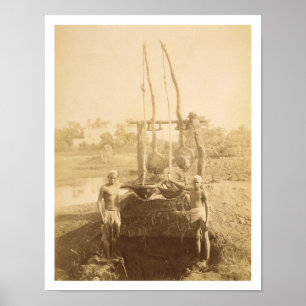 An Egyptian Irrigation Machine on the Banks of the Poster