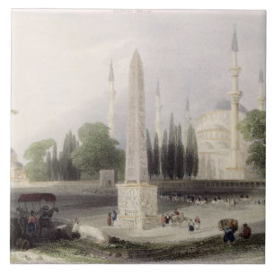 An Egyptian obelisk in the Atmeidan, or Hippodrome Tile