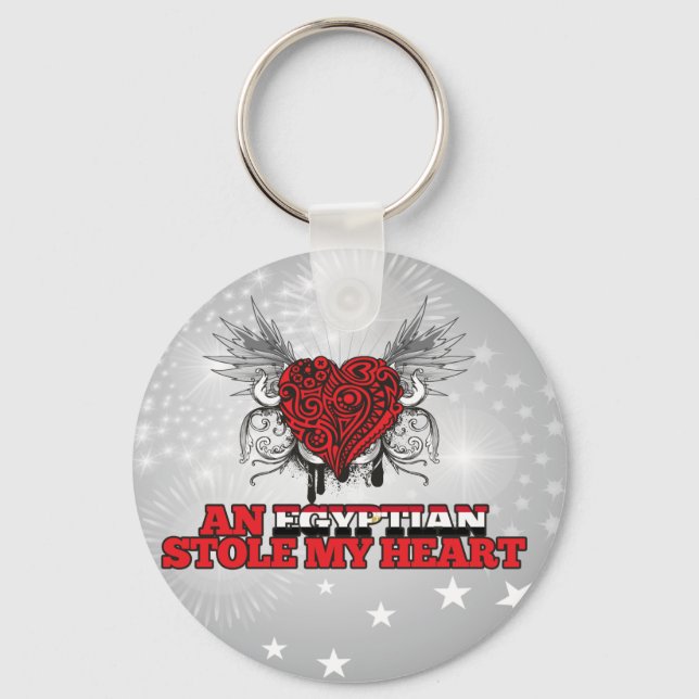 An Egyptian Stole my Heart Key Ring (Front)